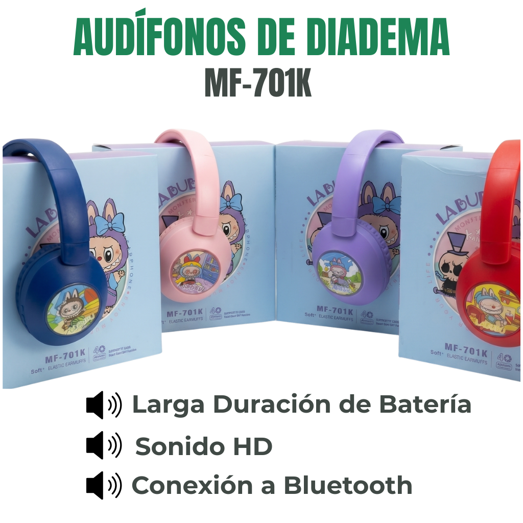 AUDÍFONOS DE DIADEMA Ref: MF-701K