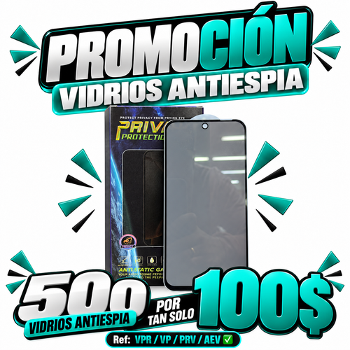 500 VIDRIOS POR 100$