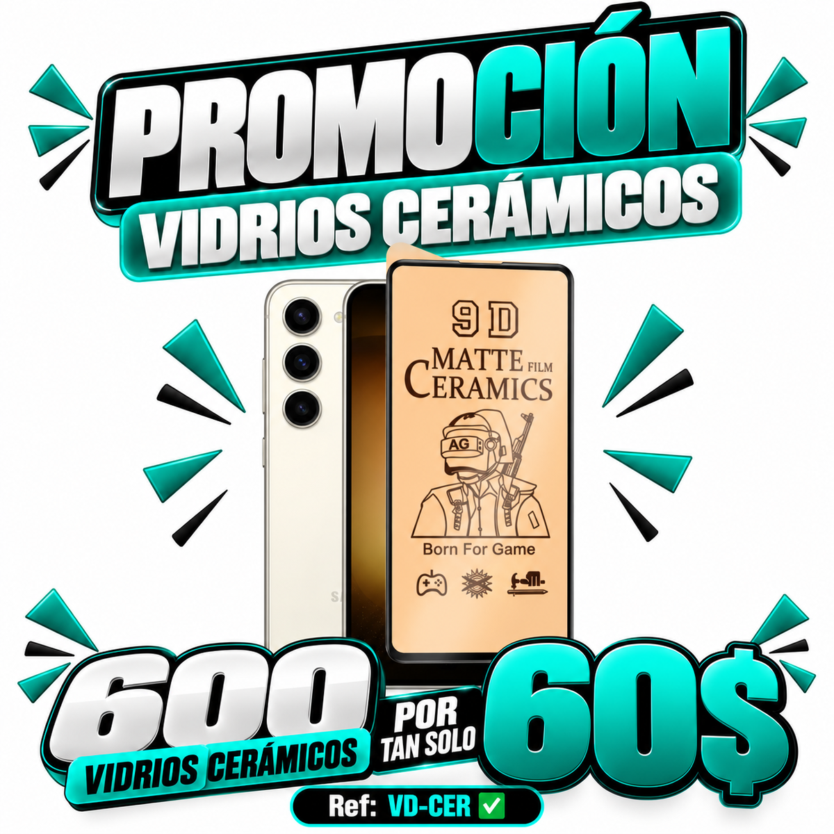 600 VIDRIOS X 60$