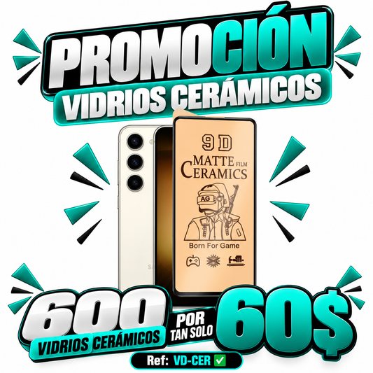 600 VIDRIOS X 60$