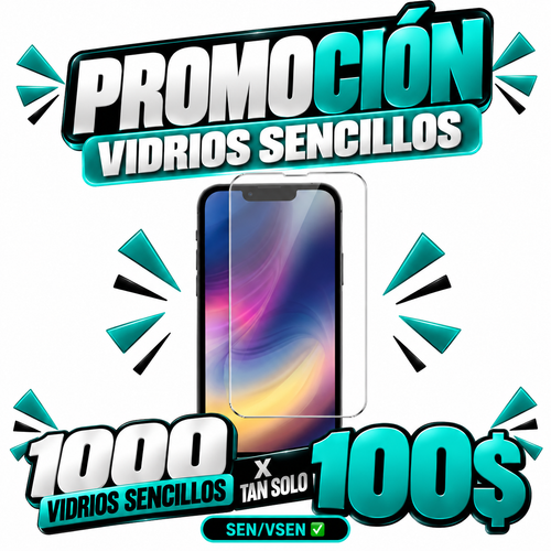 1000 VIDRIOS X 100$