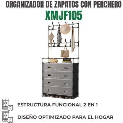 ORGANIZADOR DE ZAPATOS CON PERCHERO Ref: XMJF105
