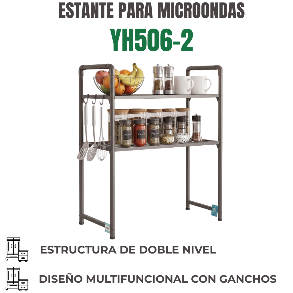 ESTANTE DE ALMACENAMIENTO PARA MICROONDAS Ref: YH506-2
